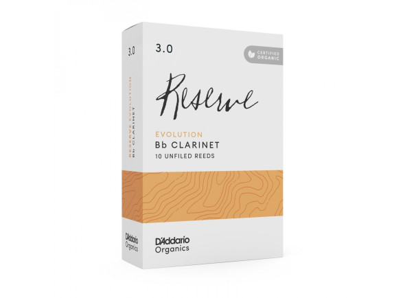 Daddario Organic Reserve Evolution Bb Clarinet Reeds Strength 3.0, 10-pack Daddario Organic Reserve Evolution Bb Clarinet Reeds Strength 3.0, 10-pack